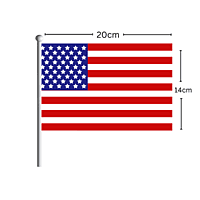 USA Flag Stick 14CM*20CM