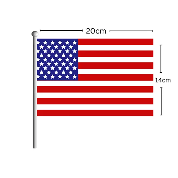 USA Flag Stick 14CM*20CM