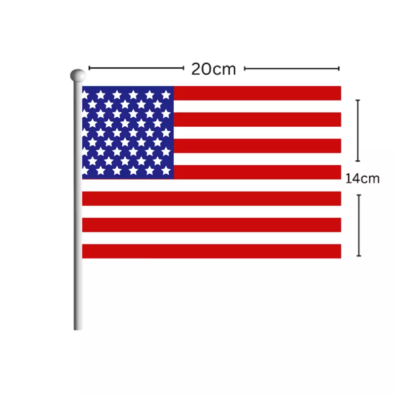 USA Flag Stick 14CM*20CM