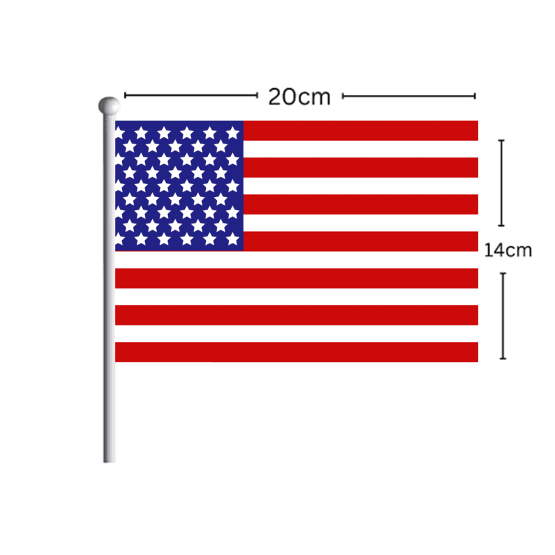 USA Flag Stick 14CM*20CM