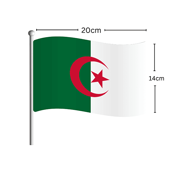 ALGERIA Flag Stick 14CM*20CM