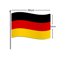 GERMANY Flag Stick 14CM*20CM