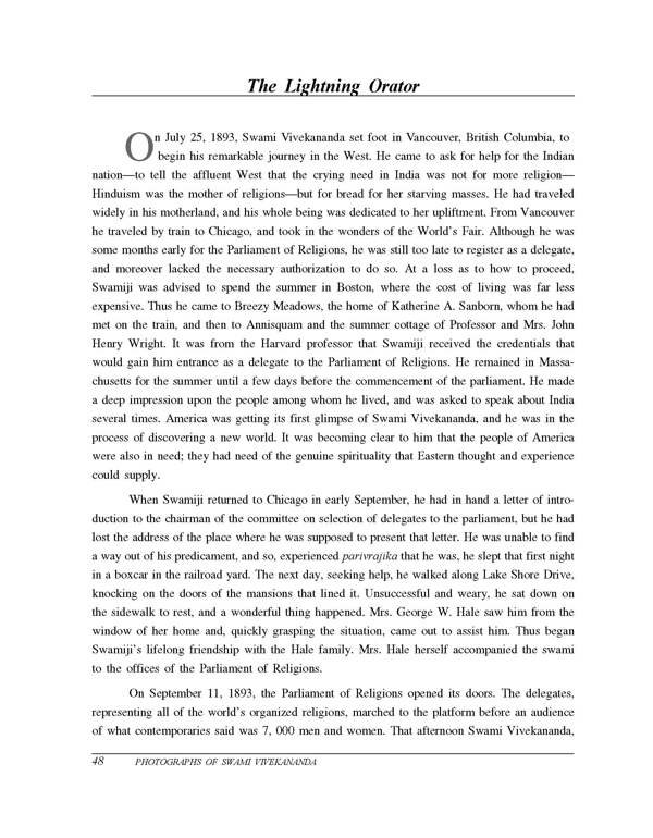 Photographs of Swami Vivekananda