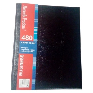 NAME CARD HOLDER 480 CARDS A4 MEMORIS