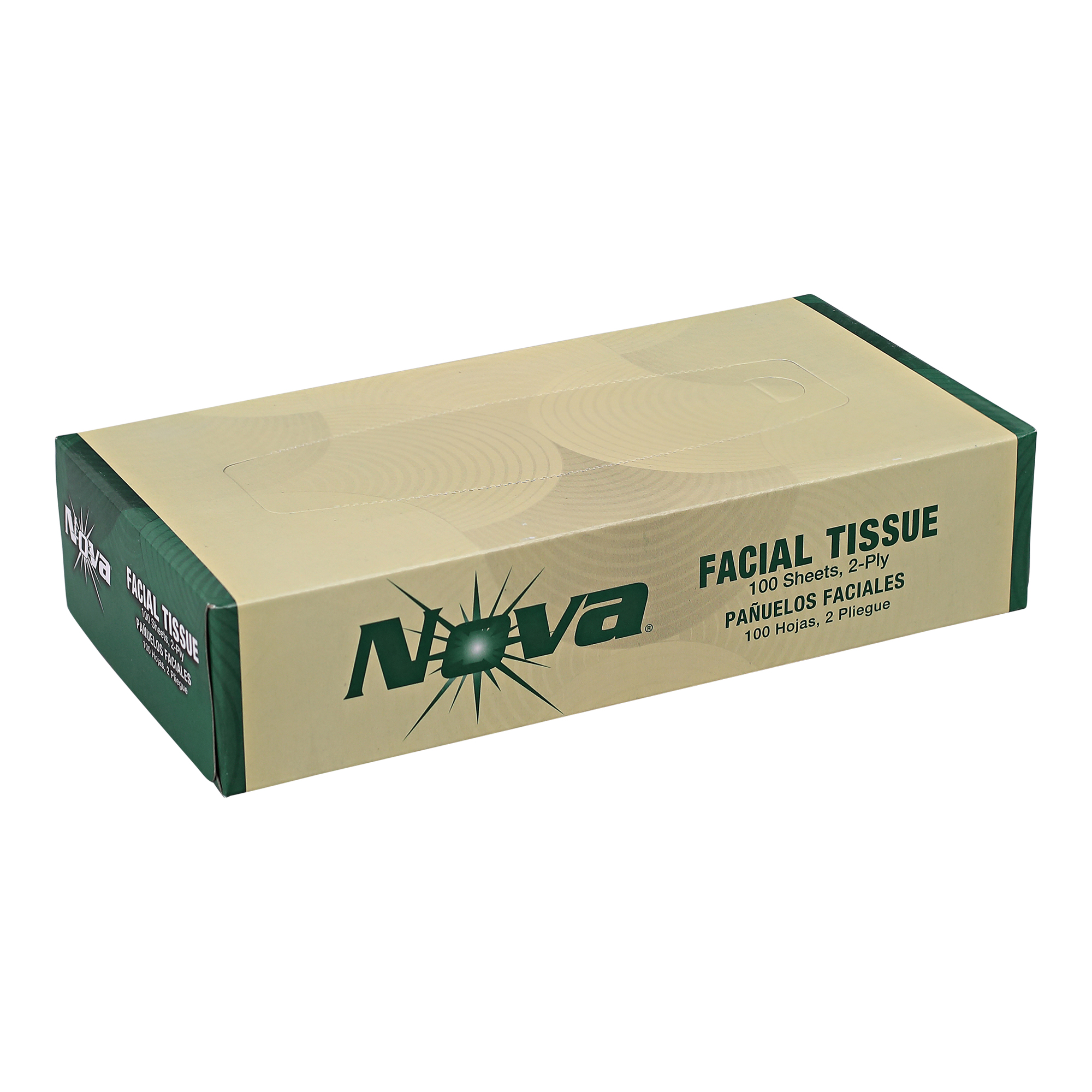 Nova Facial Tissue boxed 2ply White 30 / 100 cs