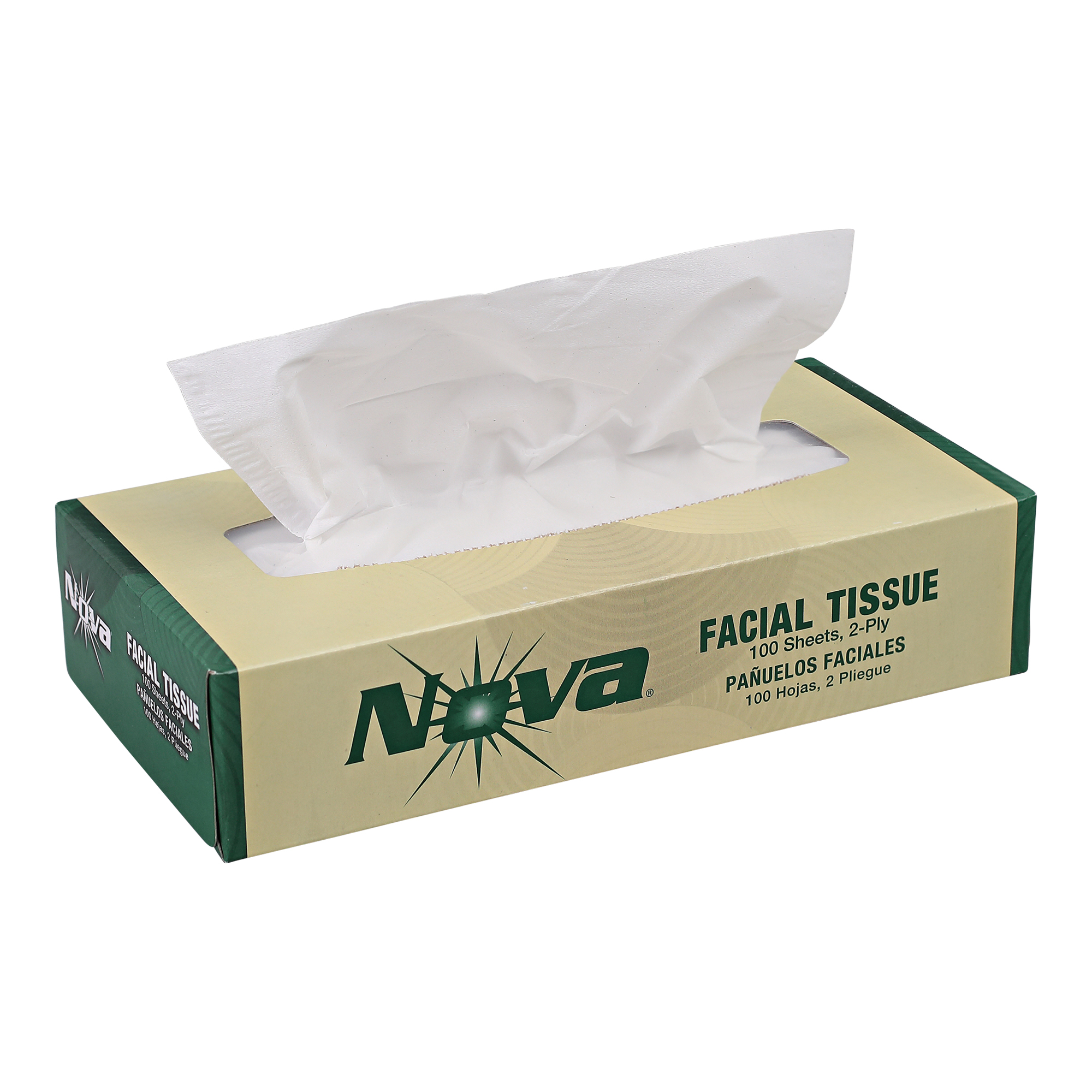Nova Facial Tissue boxed 2ply White 30 / 100 cs