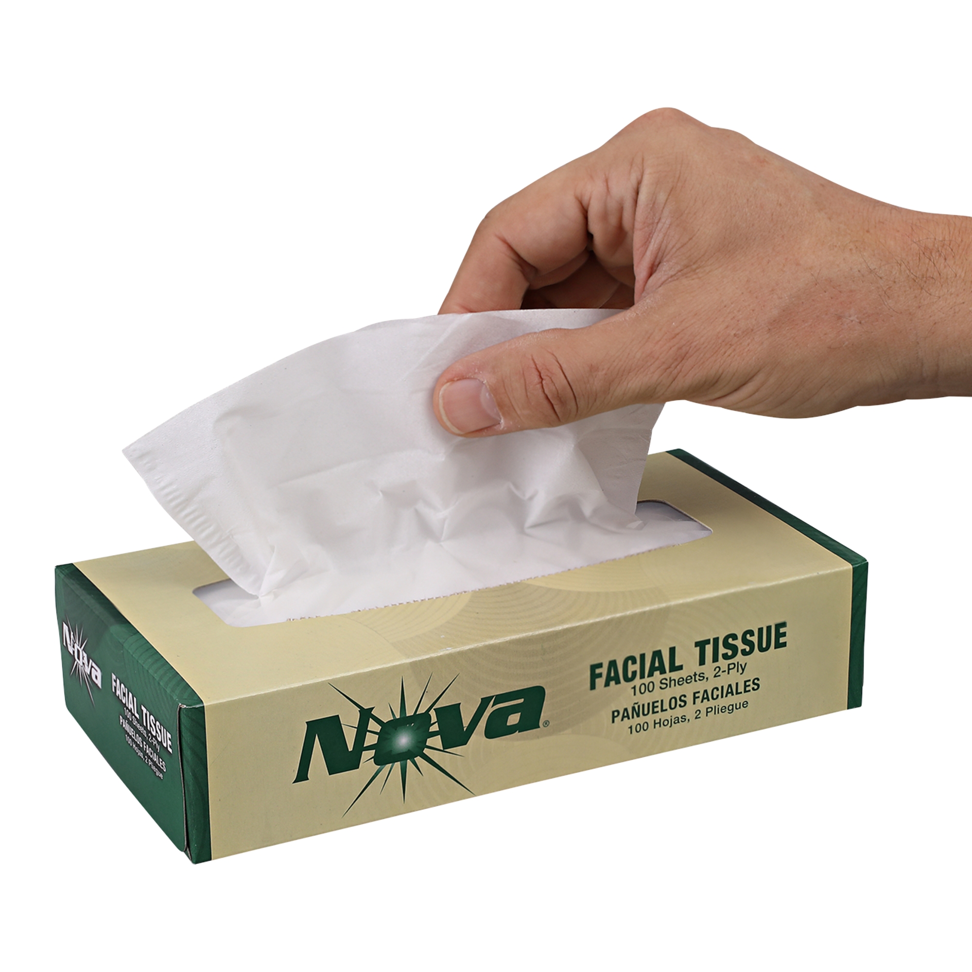 Nova Facial Tissue boxed 2ply White 30 / 100 cs