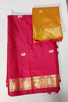 J67: Ready Ro Ship Beautiful Paithani Saree With Unstitched Blouse