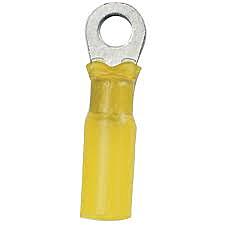 #10 Ring Heat Shrink Terminal (Yellow)
