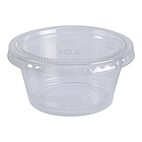 3.25-5.5 OZ LID /2500 CASE CLEAR
