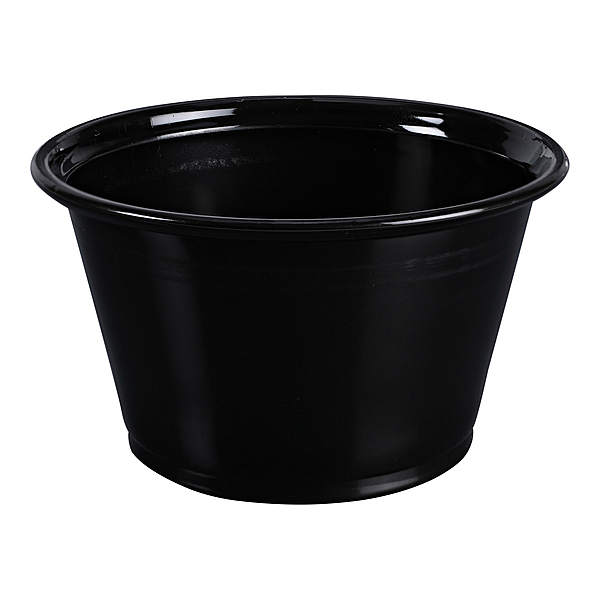 4OZ SOUFFLE CUP BLK 2500 CASE