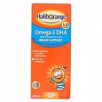 Haliborange Omega 3- Dha With Vit A C & D With Orange Juice Syrup 300Ml