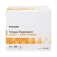 Tongue Depressor McKesson 6 Inch Length Wood Senior - Sterile