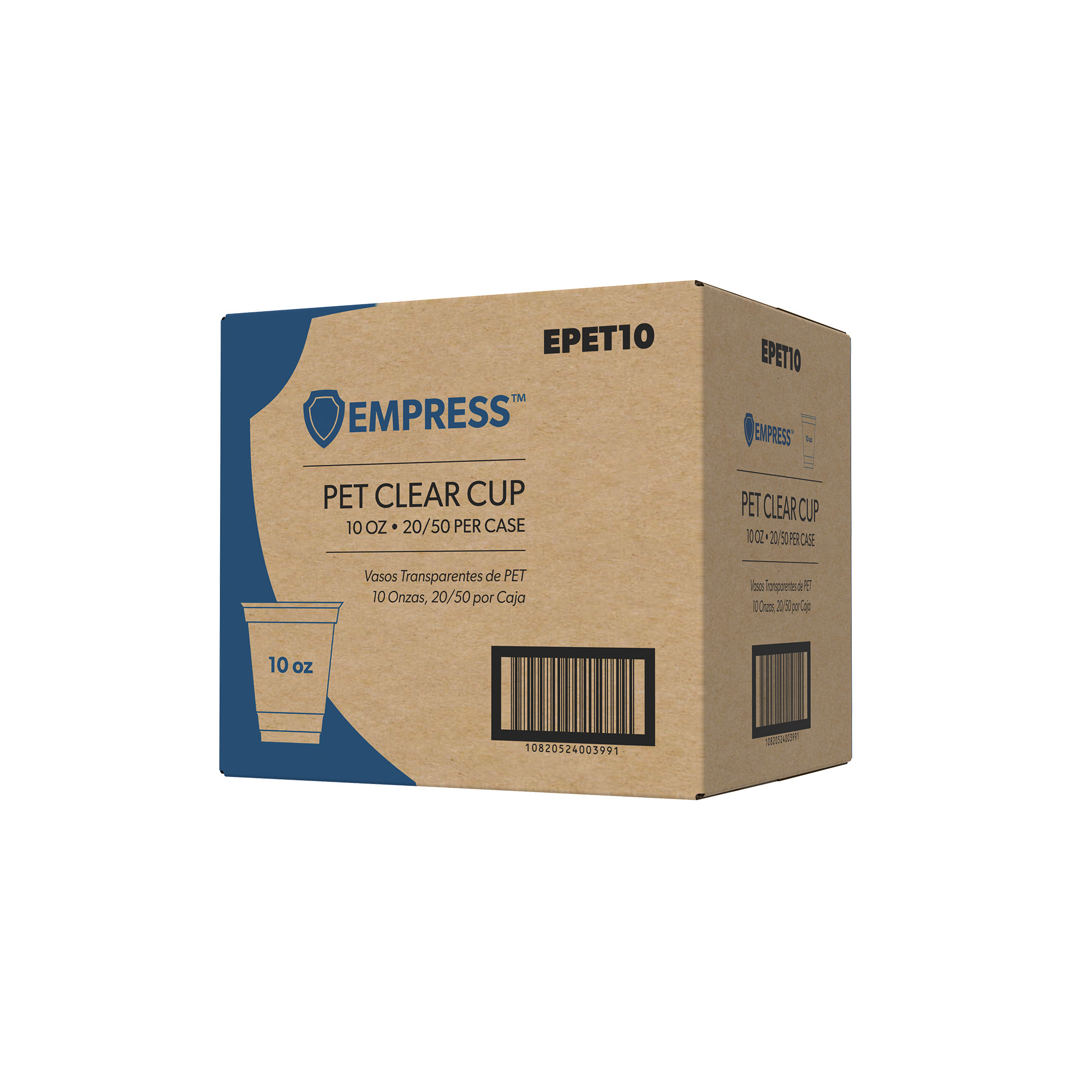 PETE CLEAR CUP 10oz  20/50 CASE