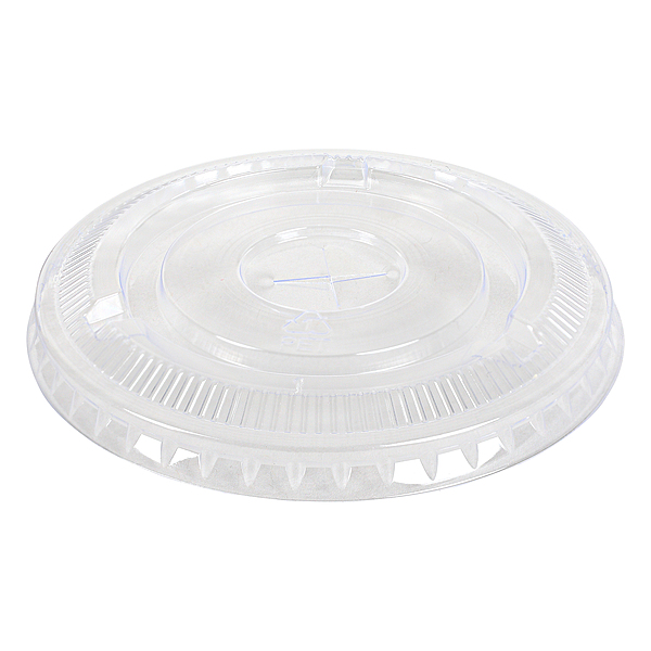 Empress Flat Straw Slot Lid Fits 9 oz Squat & 12oz Tall PET Cup 20 / 50 cs