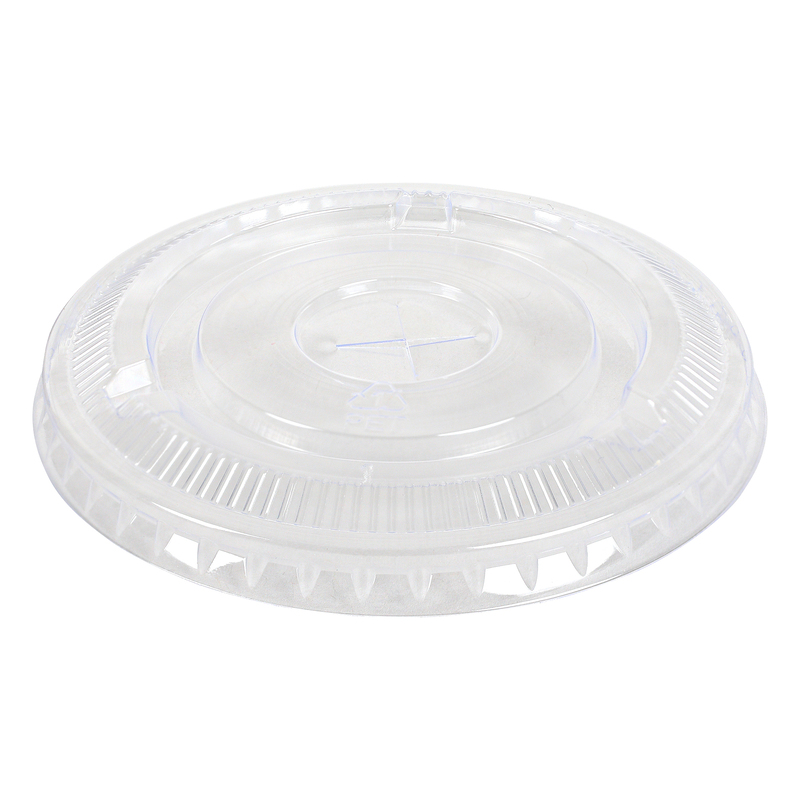 Empress Flat Straw Slot Lid Fits 9 oz Squat & 12oz Tall PET Cup 20 / 50 cs