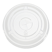 Empress Flat Straw Slot Lid Fits 9 oz Squat & 12oz Tall PET Cup 20 / 50 cs