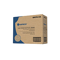 FLAT STRAW LIDS 12-20 oz 1000 CASE