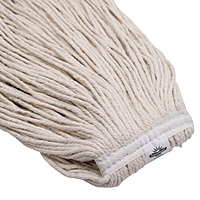 Performance Plus #24 Cotton Cut End Wet Mop White Head Band 1 1/4" 12 / cs
