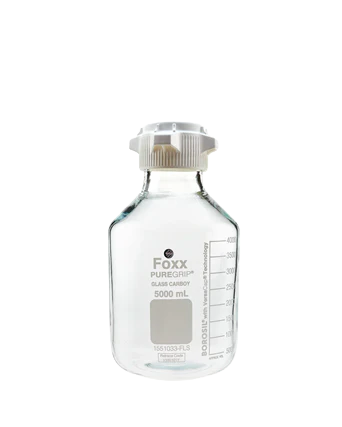 PUREGRIP® Rhino Safety Coated Glass Bottles 5 L Clear 83B VersaCap