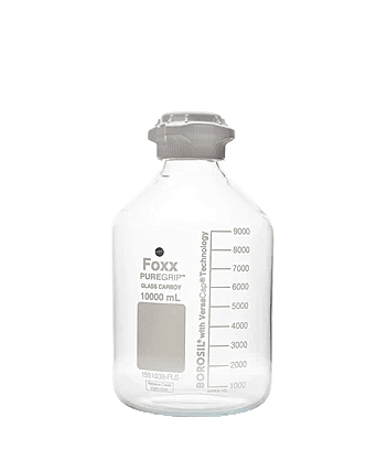 PUREGRIP® Rhino Safety Coated Glass Bottles 10 L Clear 83B VersaCap