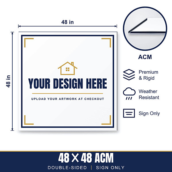 48x48 Metal (ACM) Sign — Sign Only