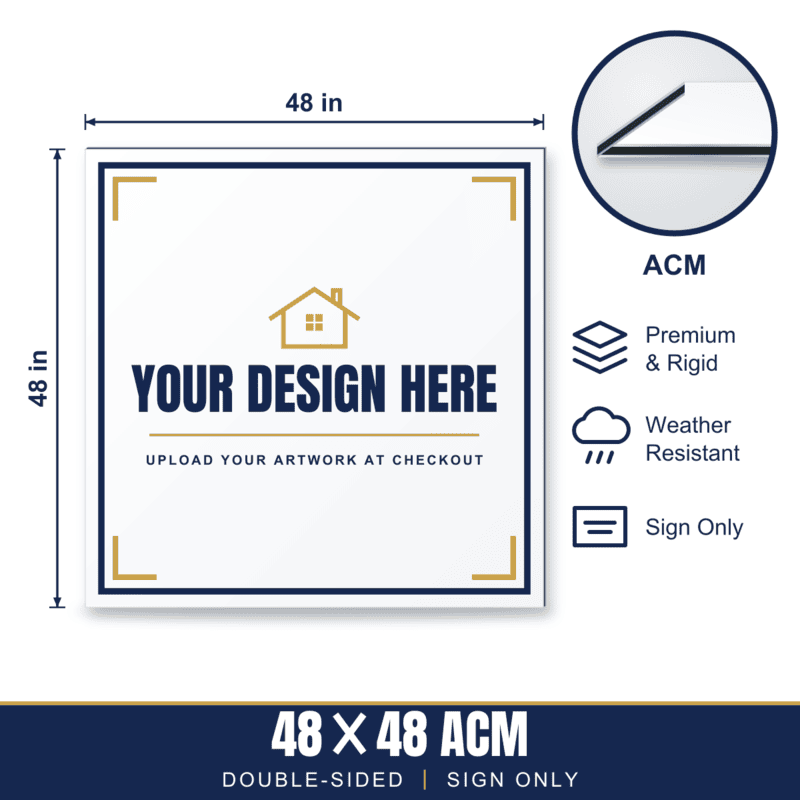 48x48 Metal (ACM) Sign — Sign Only