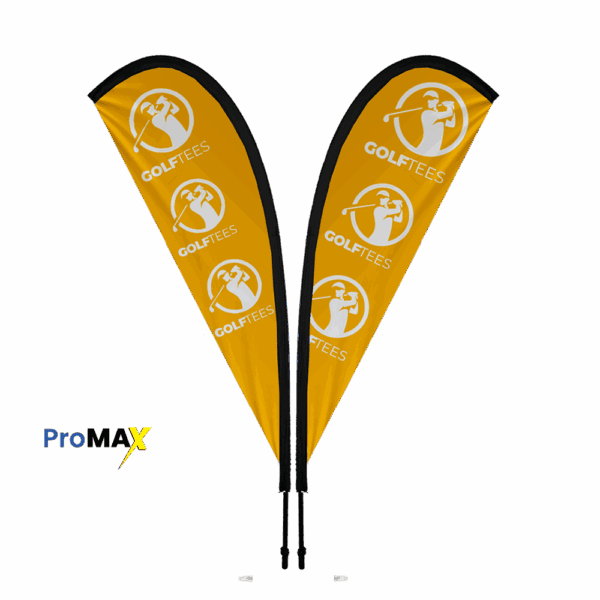 ProMAX Teardrop Banner 3m Double sided, Complete