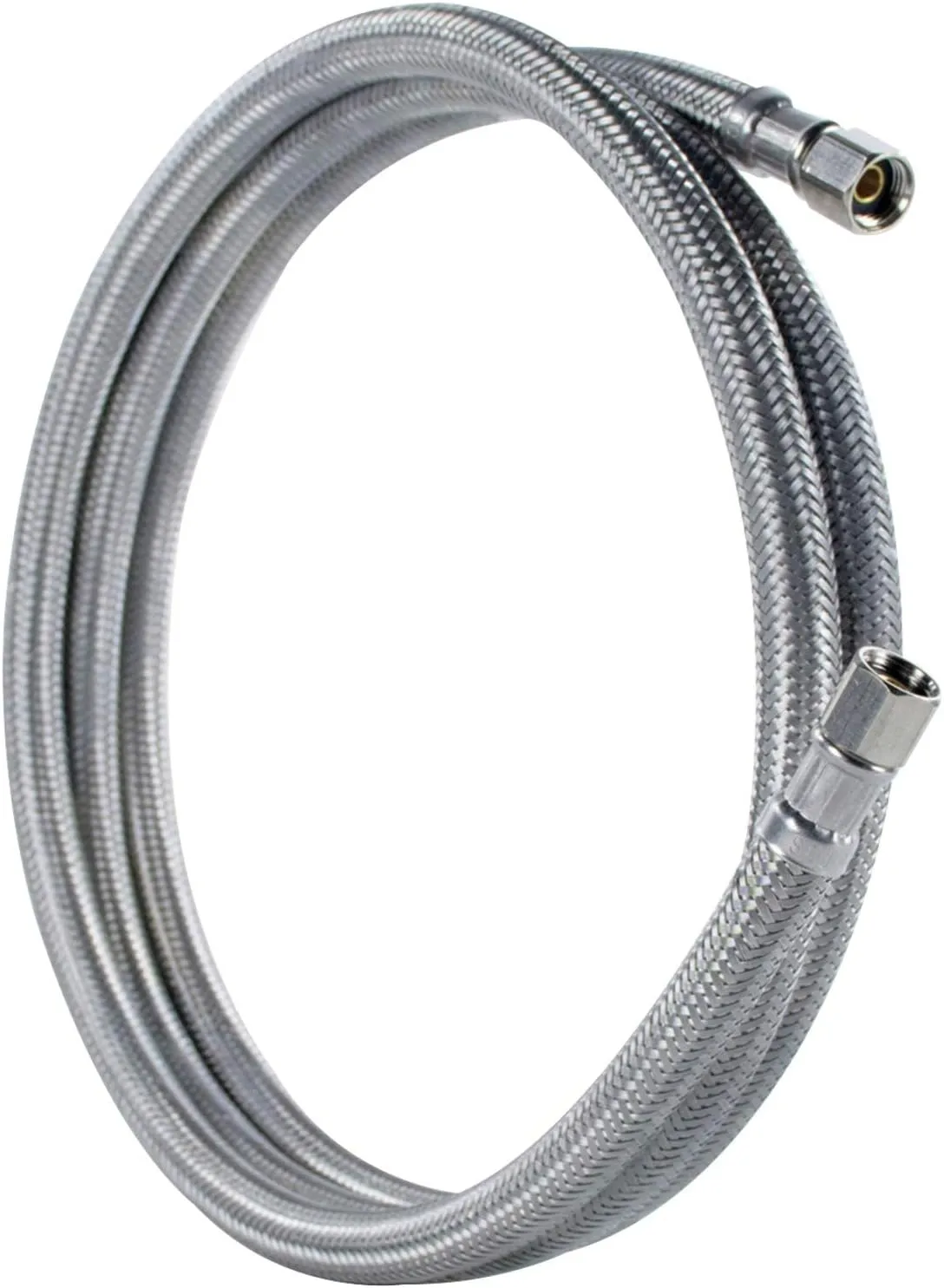 Certified Appliance Accessories Ice Maker Water Line, 5 Feet, PVC Core with Premium Braided Stainless Steel