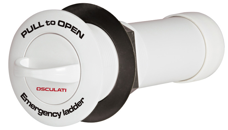 3-step emergency ladder w/ rear nut