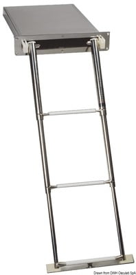 Foldaway ladder standard AISI316 4 steps