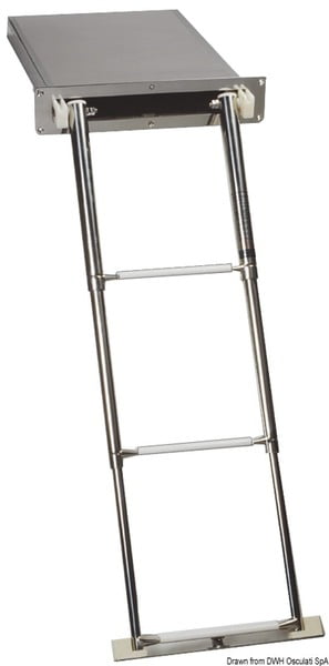 Foldaway ladder standard AISI316 4 steps