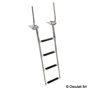 EasyUp Telescopic ladder with handles for installation above the bathing platform