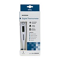 McKesson Digital Stick Thermometer, Oral Probe, Handheld, 