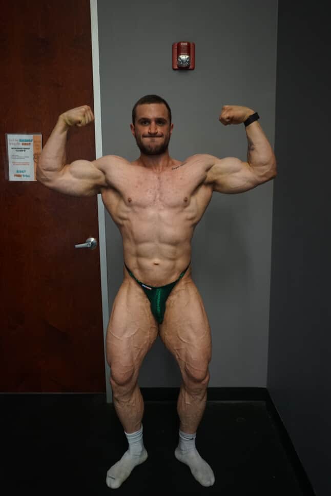 Contoured Front 3/8" Skinny Strap Posing Suit