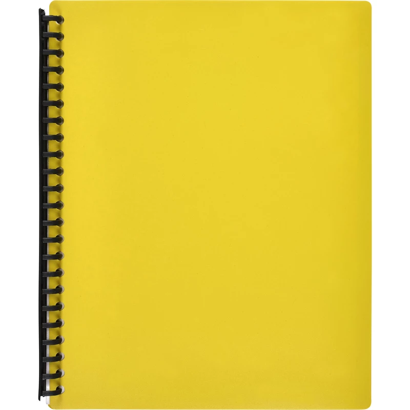 Marbig Display Book A4 Refillable 40 Pocket Yellow