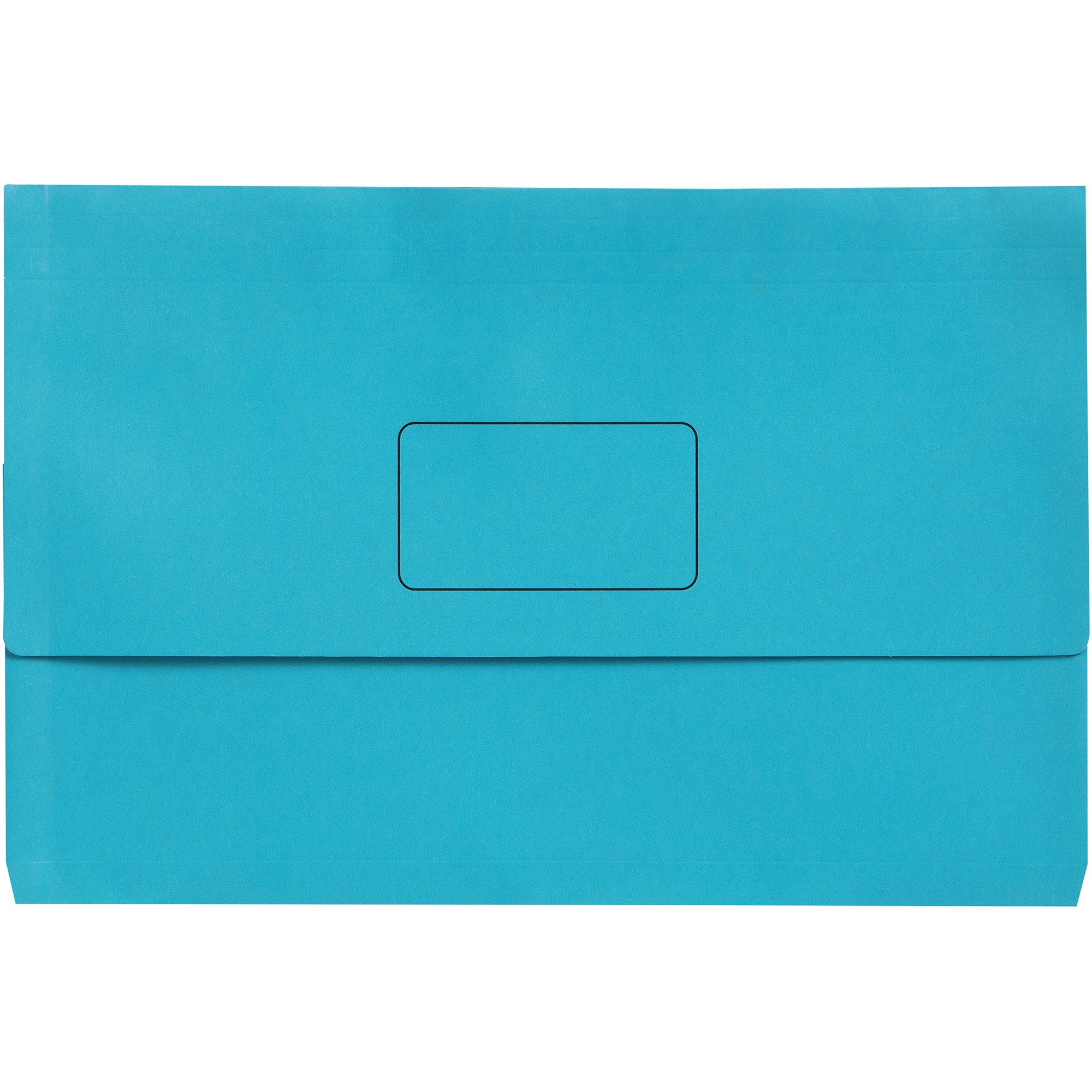 Marbig Slimpick Manilla Document Wallet Foolscap 30mm Gusset Light Blue Pack  Of 10