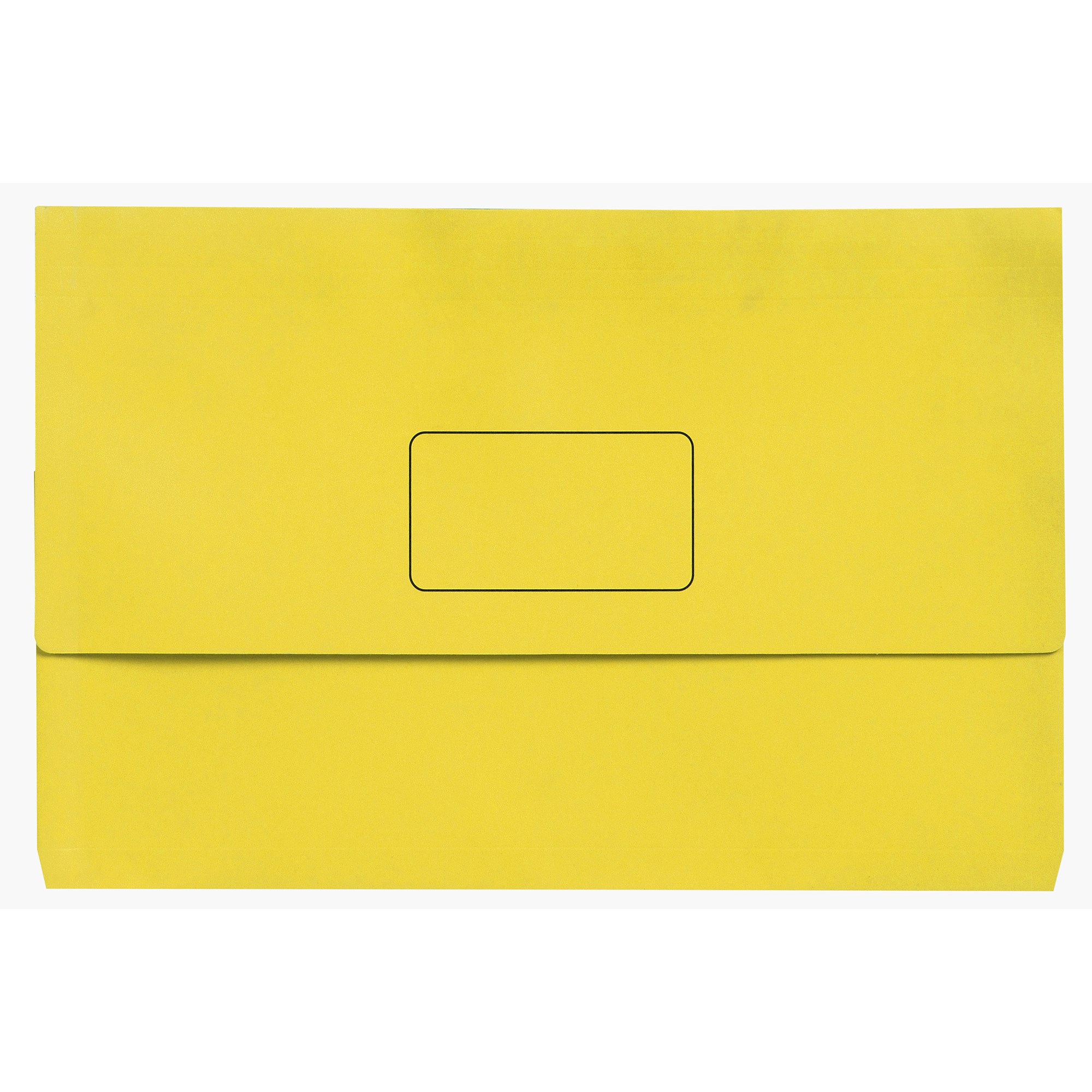 Marbig Slimpick Manilla Document Wallet Foolscap 30mm Gusset Yellow Pack  Of 10