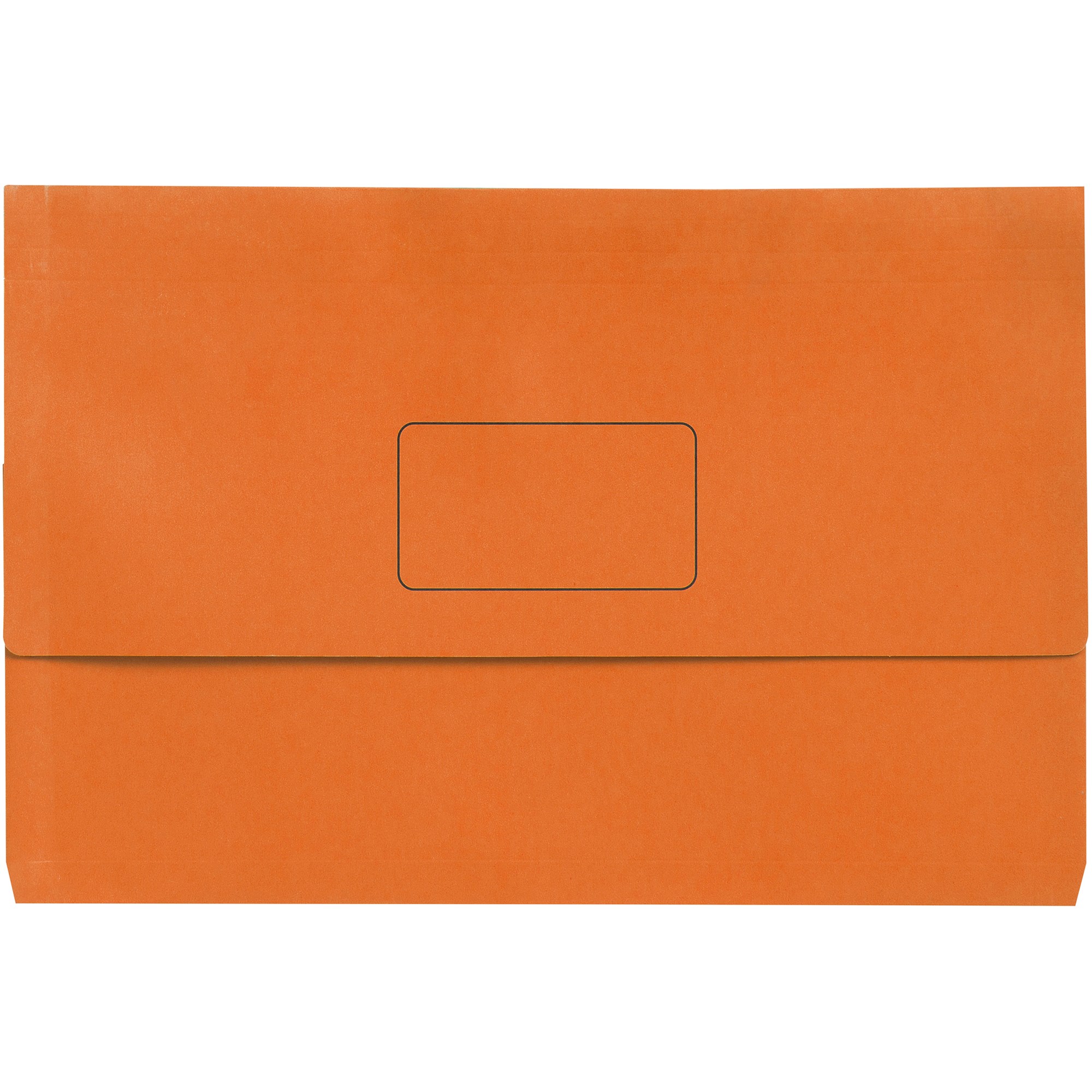 Marbig Slimpick Manilla Document Wallet Foolscap 30mm Gusset Orange Pack  Of 10