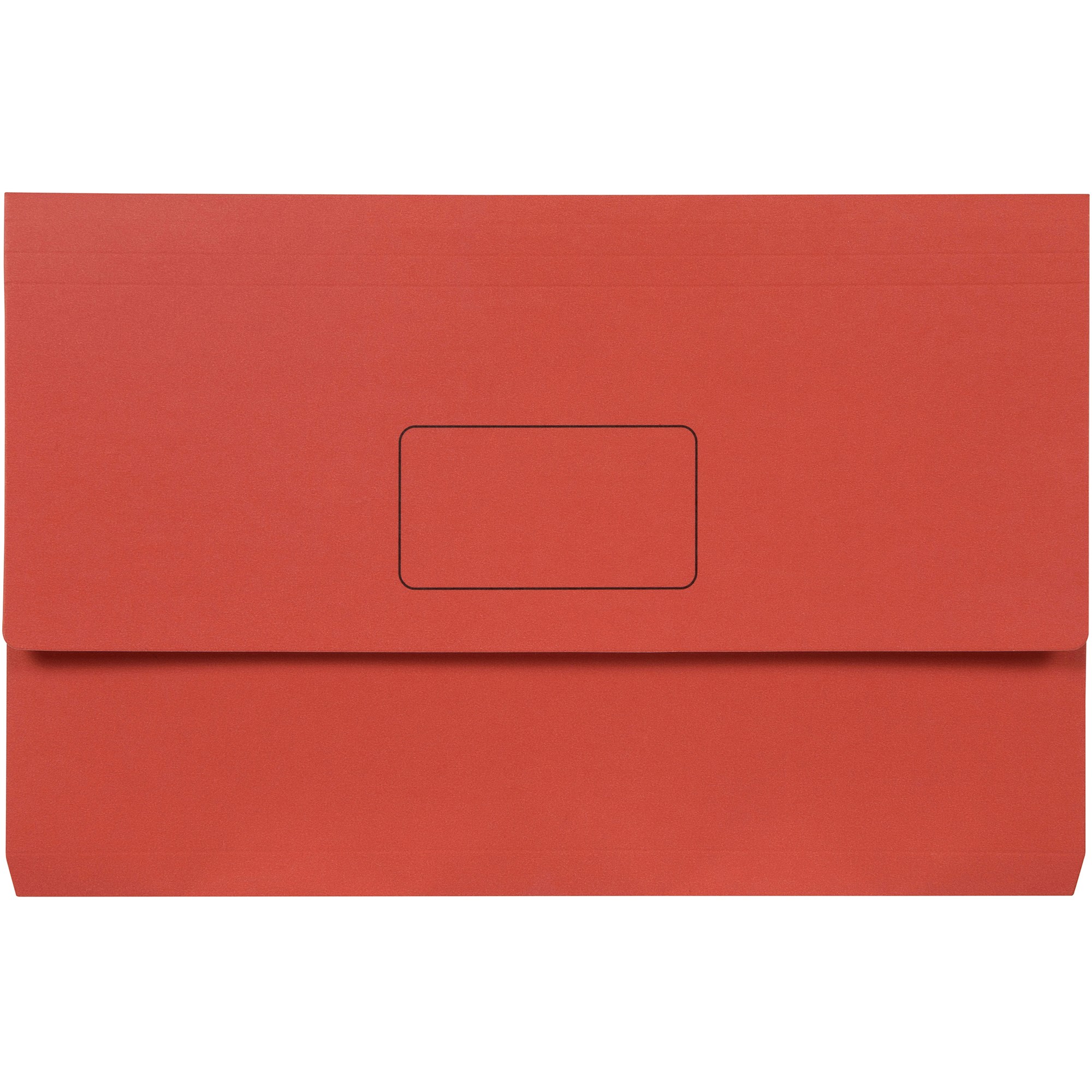 Marbig Slimpick Manilla Document Wallet Foolscap 30mm Gusset Red Pack  Of 10