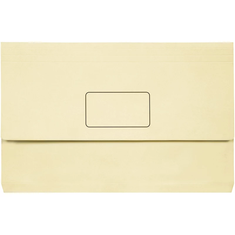 Marbig Slimpick Manilla Document Wallet Foolscap 30mm Gusset Buff Pack Of 10
