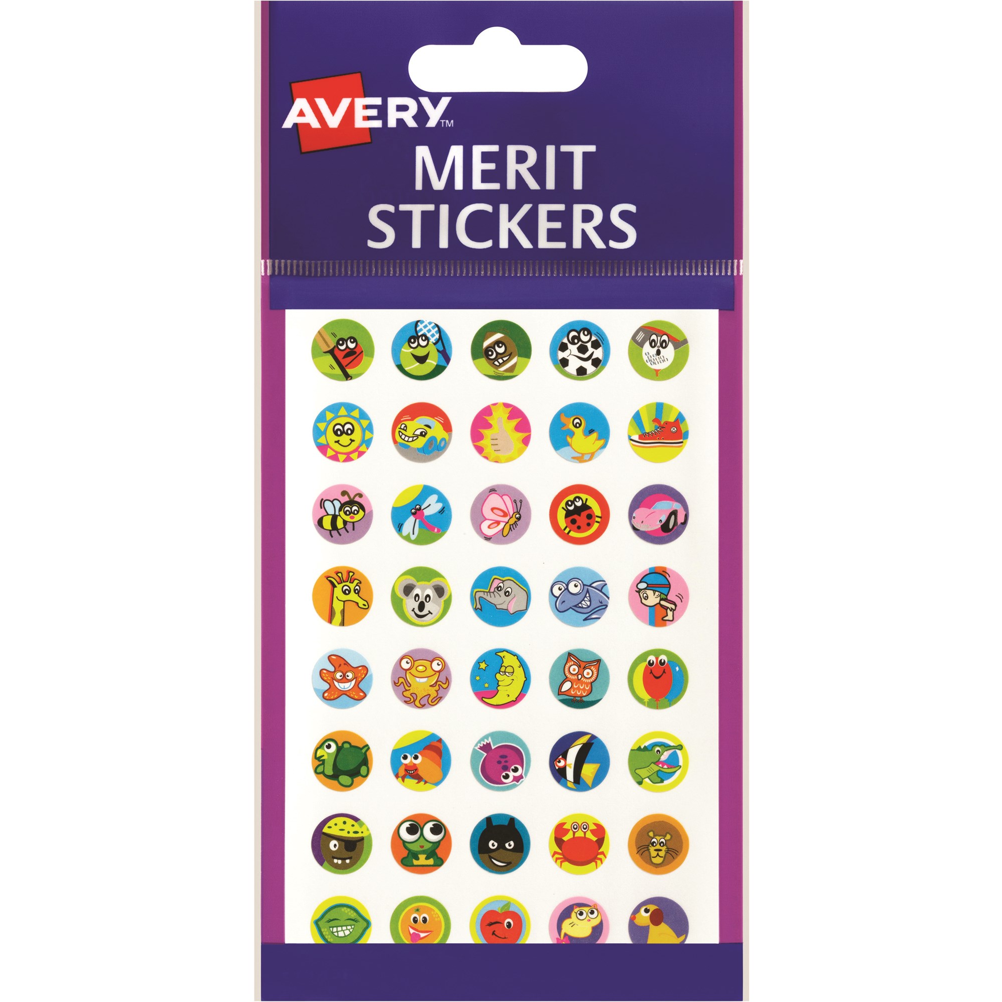 Avery Merit Stickers Mini Assortment Round 13mm Assorted Colours Pack Of 800