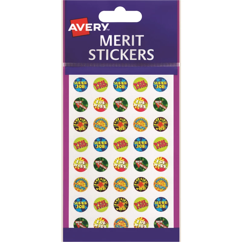 Avery Merit Stickers Mini Brights Round 14mm Assorted Colours Pack  Of 800