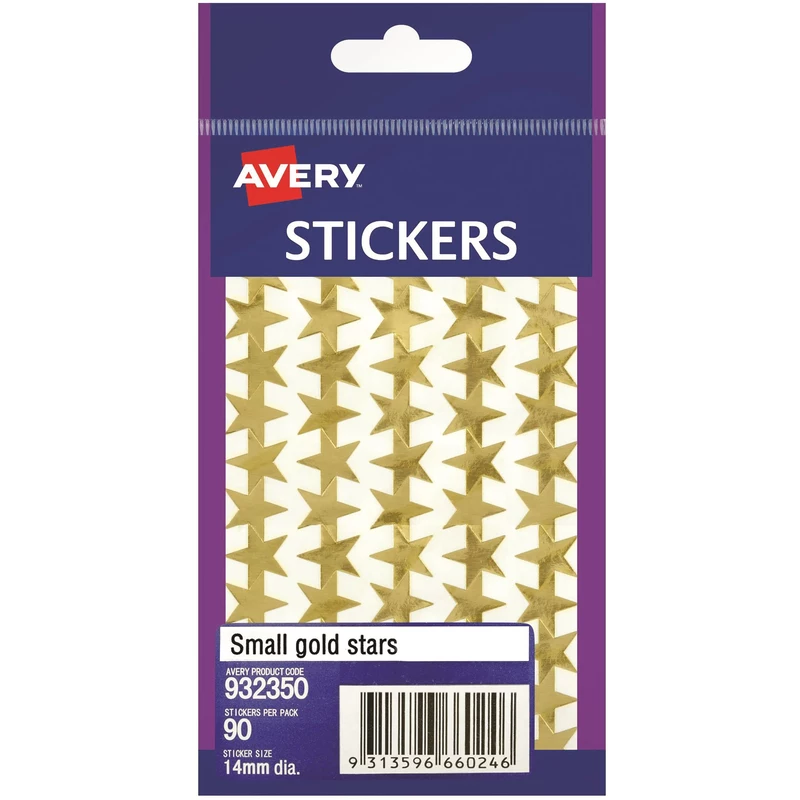 Avery Sticker HandiPack s Small Gold Stars Pack Of 90