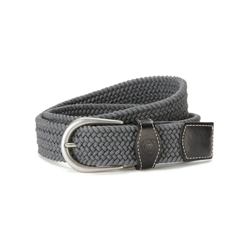 Ariat Grey One Rail Woven Belt Size M/L