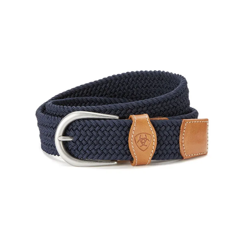 Ariat Navy One Rail Woven Belt Size XS/S