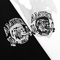 Playera Amiri �guila Salvaje Estilo Rock Streetwear