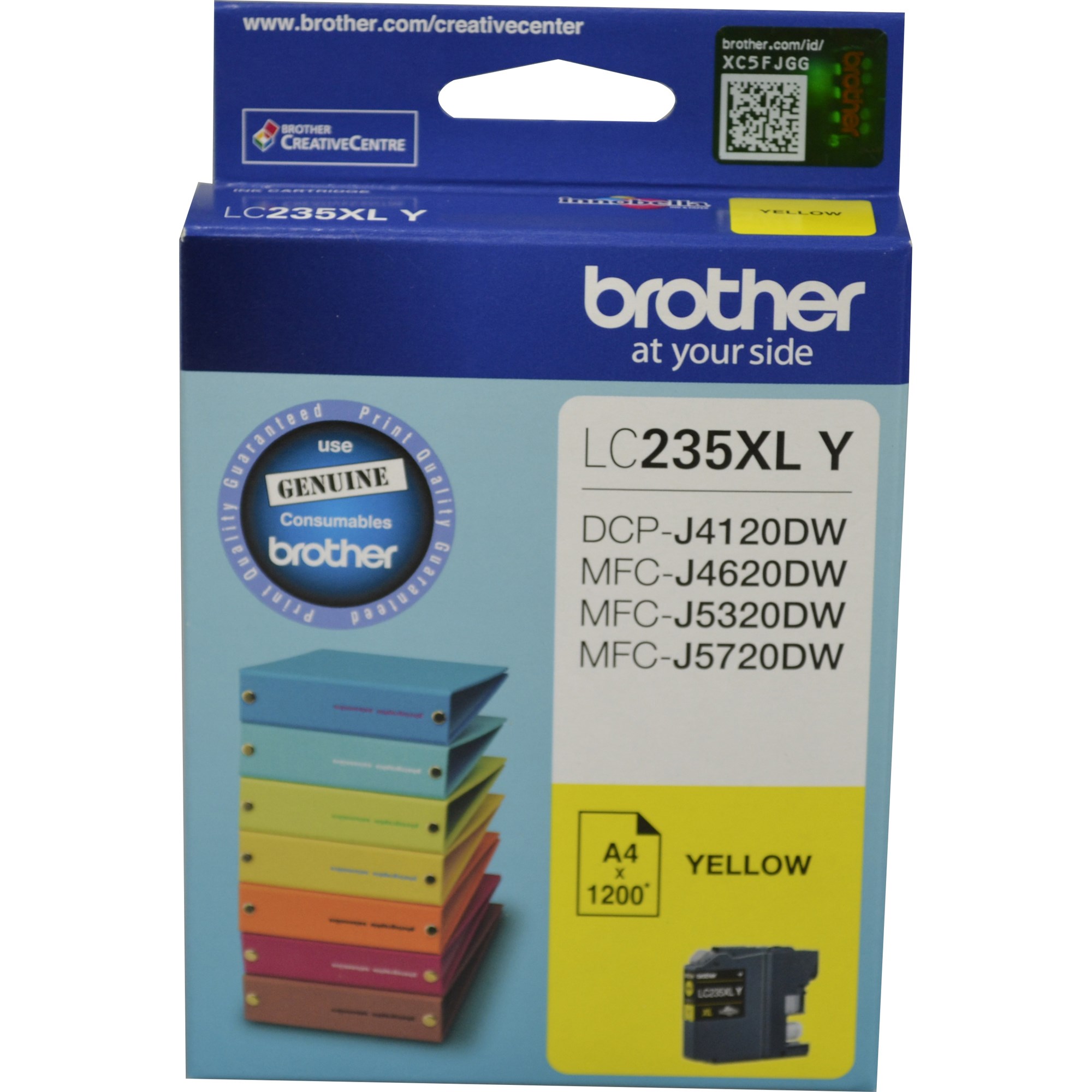 Brother LC-235XLY Ink Cartridge High Yield Yellow