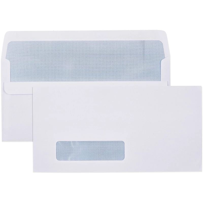 Cumberland Window Face Envelope DLX Self Seal Secretive White Box  Of 500