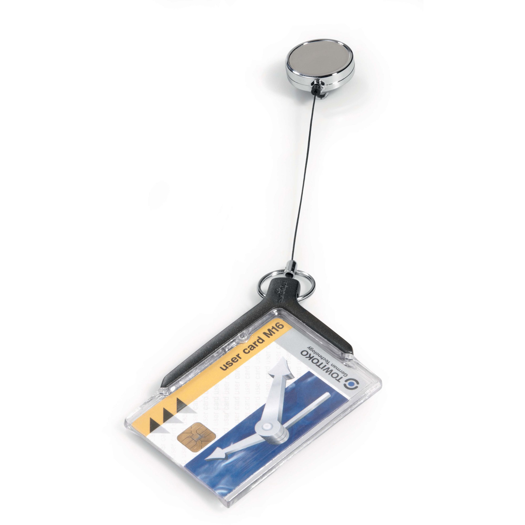 Durable Deluxe Pro Card Holder With Reel Pack Of 10